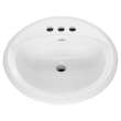 0491019USMCA.020 Rondalyn Drop In Sink with 4-in Centerset, White 