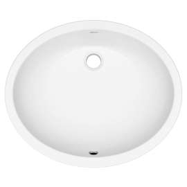 0496200.020 Reliant Oval Under Counter Bathroom Sink, White 