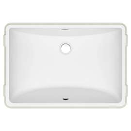 0614200.020 Reliant Rectangular Under Counter Bathroom Sink, White 