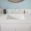 0614200.020 Reliant Rectangular Under Counter Bathroom Sink, White 