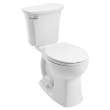 204BB104.020 Edgemere 1.28 gpf and 4.8 Lpf Two-Piece Chair-Height Round-Front 10-in Rough Toilet Less Seat, White 