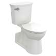 209AA137.020 Yorkville 1.28 gpf and 4.8 Lpf Two-Piece Chair Height Back Outlet Elongated EverClean Toilet, White 