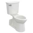 209AA137.020 Yorkville 1.28 gpf and 4.8 Lpf Two-Piece Chair Height Back Outlet Elongated EverClean Toilet, White 