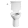 215AA769.020 Cadet Touchless Chair Height Elongated Toilet with Locking Device Less Seat, White 