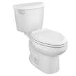 250CA104.020 Colony 1.28 gpf and 4.8 Lpf Two-Piece Elongated Toilet Less Seat, White 
