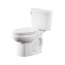 250CB104.020 Colony 1.28 gpf and 4.8 Lpf Two-Piece Elongated 10-in Rough Toilet Less Seat, White 