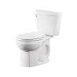 250DB104.020 Colony 1.28 gpf and 4.8 Lpf Two-Piece Round-Front 10-in Rough Toilet Less Seat, White 