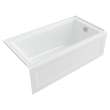 2544102.020 Town Square S 60 x 32-in Integral Apron Bathtub with Right Hand Outlet, White