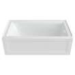 2544102.020 Town Square S 60 x 32-in Integral Apron Bathtub with Right Hand Outlet, White