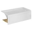 2545102.020 Town Square S 60 x 30-in Integral Apron Bathtub with Right Hand Outlet, White