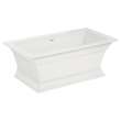 2546004.020 Town Square S 68 x 36-in Freestanding Bathtub Center Drain with Integrated Overflow, White