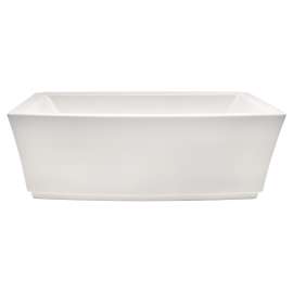 2691004.020 Townsend 68 x 36-in Freestanding Bathtub Center Drain with Integrated Overflow, White