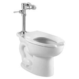 2858111.020 Madera 1.1 gpf and 4.2 Lpf 15-in Toilet System with Manual Piston Flush Valve, White