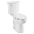 2886204.020 H20Ption 1.28 gpf and 4.8 Lpf and 0.92 gpf and 3.5 Lpf Ada Two-Piece Dual Flush Chair Height Elongated Toilet Less Seat, White