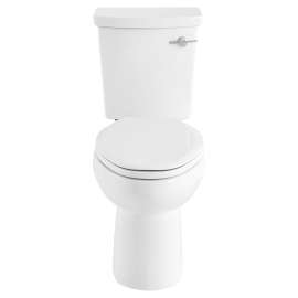 2886205.020 H20Ption 1.28 gpf and 4.8 Lpf and 0.92 gpf and 3.5 Lpf Ada Two-Piece Dual Flush Chair Height Right-Hand Trip Lever Elongated Toilet Less Seat, White