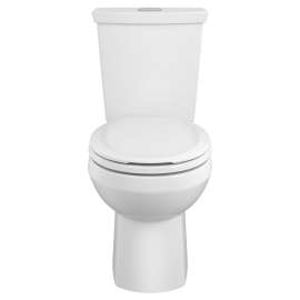2889518.020 H20Ption 1.28 gpf and 4.8 Lpf and 0.92 gpf and 3.5 Lpf Two-Piece Dual Flush Standard Height Round Front Toilet with Liner Less Seat, White