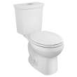 2889518.020 H20Ption 1.28 gpf and 4.8 Lpf and 0.92 gpf and 3.5 Lpf Two-Piece Dual Flush Standard Height Round Front Toilet with Liner Less Seat, White