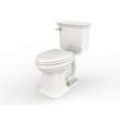 2917228.020 Town Square 1.28 gpf and 4.8 Lpf Two-Piece Chair Height Elongated Toilet Less Seat, White