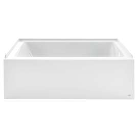 2946102.020 Studio 60 x 32-in Integral Apron Bathtub with Right Hand Outlet, White 