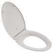 5055A65PT.020 Seats Contemporary Slow Close and Easy Lift Off Elongated Toilet Seat, White 