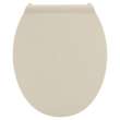 5055B65PT.021 Seats Contemporary Slow Close and Easy Lift Off Round Front Toilet Seat, Bone 