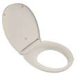 5055B65PT.222 Seats Contemporary Slow Close and Easy Lift Off Round Front Toilet Seat, Linen 