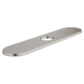 70208P0.295 Selectronic Clean IR 8-in Deck Plate, Brushed Nickel 