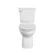 760AA101.020 Cadet 1.28 gpf and 4.8 Lpf Ovation Two Piece Chair Height Elongated Toilet with Seat, White 