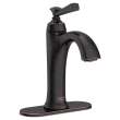 7617107.278 Glenmere Single Hole Single-Handle Bathroom Faucet 1.2 gpm and 4.5 L/min with Lever Handle, Legacy Bronze 