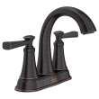 7617207.278 Glenmere 4-inCenterset 2 Handle Bathroom Faucet 1.2 gpm and 4.5 L/min with Lever Handles, Legacy Bronze 
