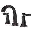 7617807.278 Glenmere 8-inWidespread 2 Handle Bathroom Faucet 1.2 gpm and 4.5 L/min with Lever Handles, Legacy Bronze 