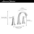 7617807.278 Glenmere 8-inWidespread 2 Handle Bathroom Faucet 1.2 gpm and 4.5 L/min with Lever Handles, Legacy Bronze 