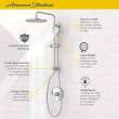 9038804.002 Spectra Versa 24 Inch 4 Function 1.8 gpm/6.8 L/min Shower System with Rain Showerhead, Polished Chrome 