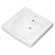 9134001EC.020 Decorum 21 x 20-1/4-in 533 x 514 mm Wall-Hung EverClean Sink with Center Hole Only, White 