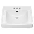 9134008EC.020 Decorum 21 x 20-1/4-in 533 x 514 mm Wall-Hung EverClean Sink with 8-in Widespread, White 