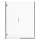AM00814400.213 Universal 72-in Height Frameless Shower Door with Panel, Silver Shine 