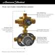 RU521 Roughs/Valves Flash 2 Way Integrated Shower Diverter Rough In Valve with Pressure Balance Valve Cartridge