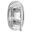 T440740.002 Quentin 2 Handle Thermostatic Shower Valve Trim Kit, Polished Chrome 