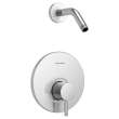 TU064501WDXH.002 Serin Shower Trim Kit Double Ceramic Pressure Balance Cartridge with Lever Handle, Polished Chrome