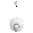 TU064501WDXH.002 Serin Shower Trim Kit Double Ceramic Pressure Balance Cartridge with Lever Handle, Polished Chrome