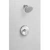 TU186507.002 Fluent 1.8 gpm/6.8 L/min Shower Trim Kit with Water-Saving Showerhead, Double Ceramic Pressure Balance Cartridge with Lever Handle, Polished Chrome 