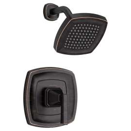 TU612501.278 Crawford 2.5 gpm and 9.5 L/min Shower Trim Kit with Showerhead, Double Ceramic Pressure Balance Cartridge with Lever Handle, Legacy Bronze 