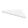 9-in x 9-in Solid Surface Corner Shelf with Stainless Steel Bracket, in White