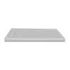 60-in x 36-in Single Threshold Left Hand Linear Concealed Drain Shower Base, Grey