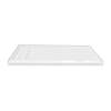 60-in x 30-in Ultra Low Threshold Left Hand Concealed Drain Shower Base, White