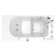 Gelcoat Premium Series 30 in. x 52 in. Outward Opening Door Walk-In Bathtub with Air Spa and Whirlpool system, SS9OD5230RD-WH-PC