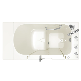 Gelcoat Premium Series 30 in. x 52 in. Outward Opening Door Walk-In Bathtub, SS9OD5230RS-BC-PC