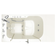 Gelcoat Premium Series 32 in. x 52 in. Outward Opening Door Walk-In Bathtub with Air Spa and Whirlpool system, SS9OD5232LD-BC-PC