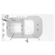Gelcoat Premium Series 32 in. x 52 in. Outward Opening Door Walk-In Bathtub with Air Spa and Whirlpool system, SS9OD5232LD-WH-PC