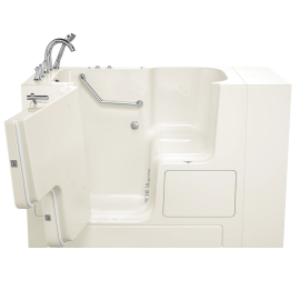 Gelcoat Premium Series 32 in. x 52 in. Outward Opening Door Walk-In Bathtub with Whirlpool system, SS9OD5232LJ-BC-PC